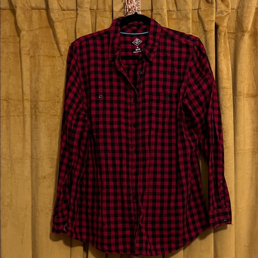 Red and Black Checkered Women’s Shirt